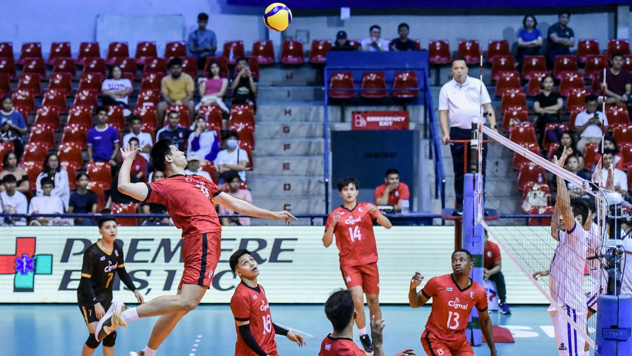 Spikers’ Turf: Jau Umandal erupts for 36 as Cignal escapes D’Navigators to punch semis ticket
